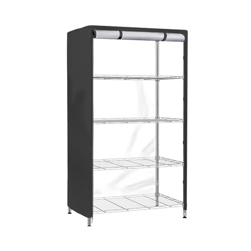 Penlimly Estantería de Almacenamiento, Estante de Almacenamiento de Alambre a Prueba de Polvo, Funda Protectora para estantes, Estante de exhibición Impermeable con Cremallera, estantería de Alambre