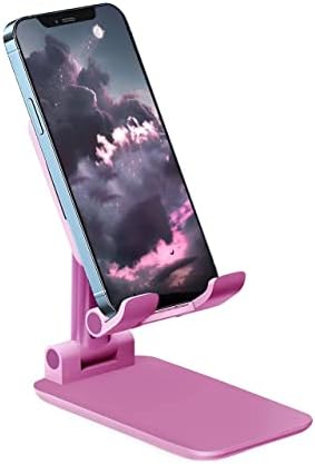 ZEPTRON Gooseneck Adjustable Cell Phone Stand Holder, Portable Mobile Stand Holder Compatible for Iphone12 /12 Pro Max/11 Pro Max/11 Pro/11 XS Max/XR/X, Galaxy S20/S10/S9 & All Mobiles (3.5"-6.5")