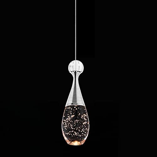 Super Big Clearance! JoollySun Pendant Lighting for Kitchen Island - Integrated LED Modern Hanging Light Fixture with Bubble Crystal for Dining Room Polished Chrome Super Big Clearance! JoollySun Pendant Lighting for Kitchen Island - Integrated LED Modern Hanging Light Fixture with Bubble Crystal for Dining Room Polished Chrome