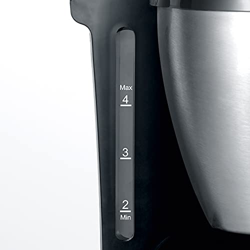 SEVERIN KA 4805 Cafetera para filtros de Café Molido, 4 tazas incluye jarra de cristal, acero inoxidable/negro - Imagen 6