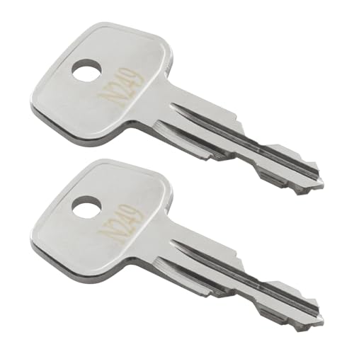 seork Car Rack Replacement Key N249 (2 Pcs) Fits for Thule Compatible Roof Racks, Cargo Box, Carriers, Crossbars Code N249