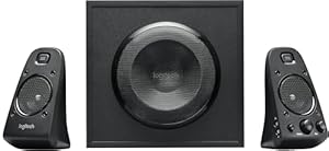 Logitech Z623 Lautsprecher-System mit Subwoofer, Satter Bass, 400 Watt Spitzenleistung, THX-Zertifiziert, 3.5mm & Cinch-Eingänge, Multi-Device, EU Stecker, PC/PS4/Xbox/TV/Smartphone/T... - Schwarz