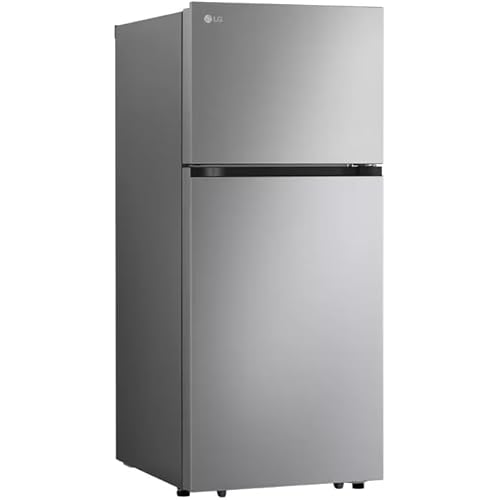 LG 28-Inch Freestanding Top-Freezer Refrigerator with 18 cu ft Capacity, 2 Glass Shelves, Gallon Door Bins, Multi-Air Flow System, Garage-Ready, Ice Maker Ready