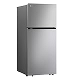 LG 28-Inch Freestanding Top-Freezer Refrigerator with 18 cu ft Capacity, 2 Glass Shelves, Gallon Door Bins, Multi-Air Flow System, Garage-Ready, Ice Maker Ready