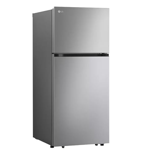 Image of LG 28-Inch Freestanding Top-Freezer Refrigerator with 18 cu ft Capacity, 2 Glass Shelves, Gallon Door Bins, Multi-Air Flow System, Garage-Ready, Ice Maker Ready
