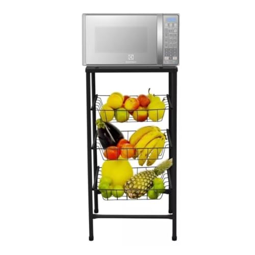 Cachorro Stand de Frutas Multiuso 4 Camadas Topo de Aço