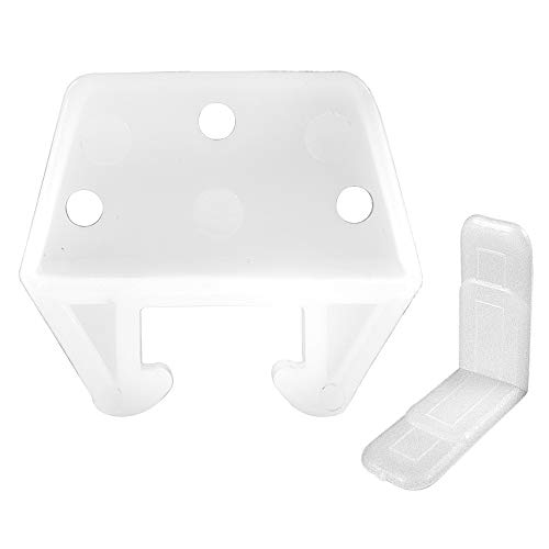Prime-Line R 7223-A Drawer Track Guide Kit, 25/32 In. Plastic Construction, White Guide (2 Pack)