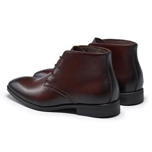 Image of Holy dove Men's Lightweight Dress Boots Leather Ankle Oxford Boot