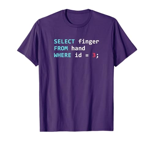 SQL Database Query Programmer T-Shirt