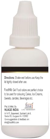 foodfrillz Orange Food Gel Color, 20 ml Finest colour for Cake,Cookies,Ice Creams,Sweets