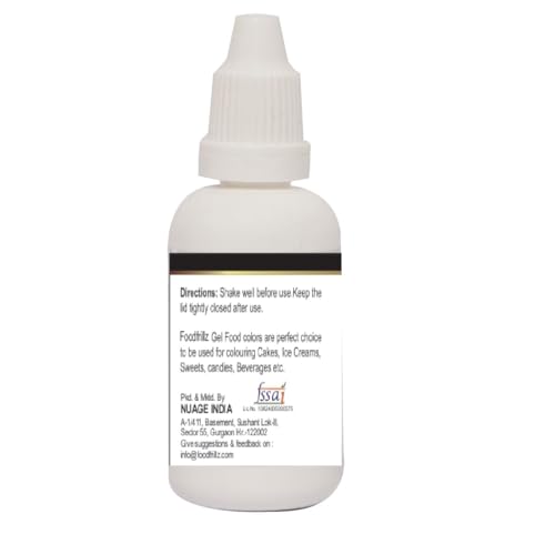foodfrillz Super Red Gel Food Color for Food and Beverage - 20ml