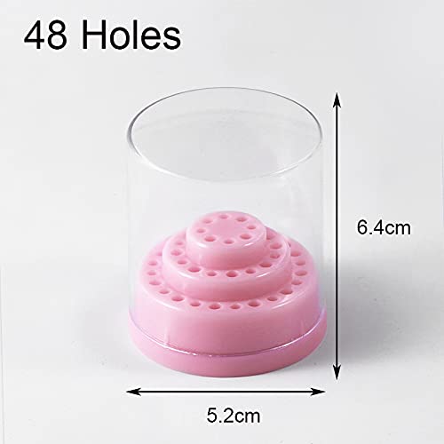 Miniatura 3 de Organizador de brocas para arte de uñas, 48 agujeros, caja de almacenamiento, soporte para exhibición, accesorios de manicura, herramientas de