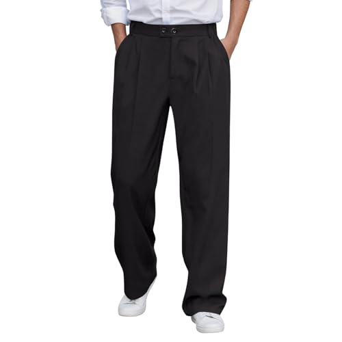 Pantalones Negros Hombre Rotos Vestir Aesthetic Modernos Invierno Cuadrados Ancho Sastre Japones Oscuros Clásicos Beisbol Pierna Safari Costado Parchados Pijamas Futbol Escoces Transpirables