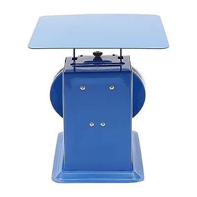 Mechanical Dial Scale,50kg/110 lbs Heavy Duty Portion-Control Mechanical Kitchen and Food Scale,Industrial Dial Scale with Iron Platform,Blue