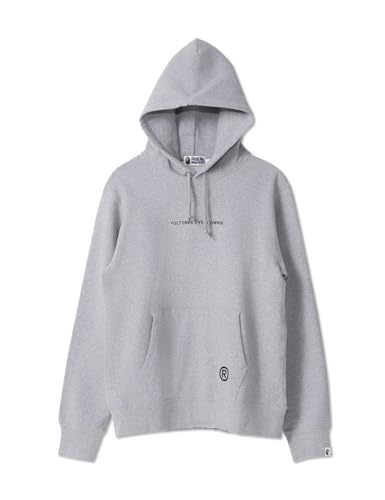Bape, Men's OVO Ape Head Owl Pullover Hoodie-First Collection, 2XL, Grey