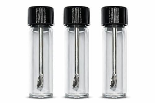 Superfine Seasoning Holder | Kitchen Spice Clear Container Bottle Dispenser Set | Coarse to Fine Salt Pepper Kit