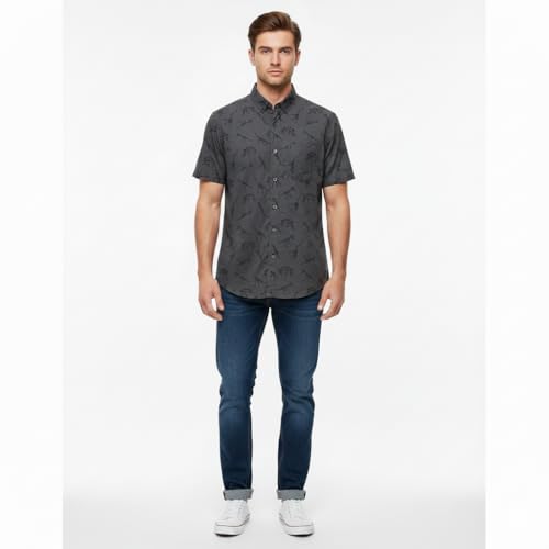 Image of Molokai Surf Button Down Slim Fit Hawaiian Short Sleeve Shirts