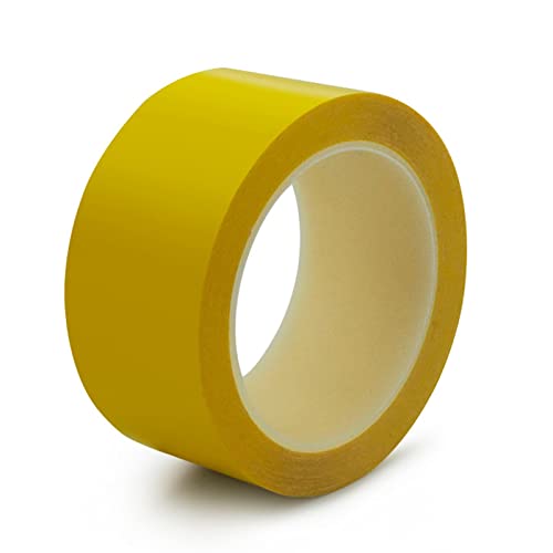 taśma ostrzegawcza, Taśmy zabezpieczające 50 mm x 40 m Taśma ostrzegawcza o zagrożeniach Samoprzylepna taśma barierowa, idealna do taśmy podłogowej i podłogi dystansującej(Yellow)