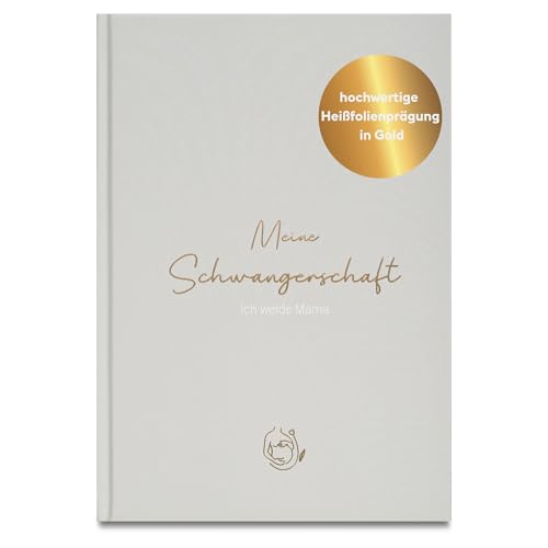 LEAF & GOLD® Schwangerschaftstagebuch I Tagebuch für die Schwangerschaft zum eintragen I Tolles Geschenk für Schwangere und werdende Mütter