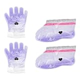 Cabilock 2 Paare Paraffinwachs Hand Fußabdeckungen Lavendel Spa therapie Hand Fußfilm Wiederverwendbar für Hautpflege und Wärmetherapie Zuhause