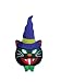 BZB Goods 4 Foot Illuminated Halloween Inflatable Black Cat with Witch Hat Decoration