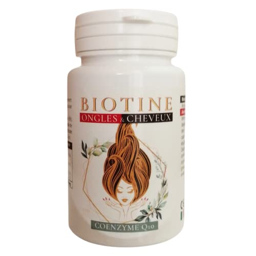 Cheveux et Ongles - Biotine + Levure de Biere + CoenzymeQ10 Plus Zinc + Serenoa - Pousse de Cheveux, beautè des cheveux - convient aux végétaliens Cover