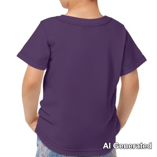 Image of Xhuibop Kids T Shirts for Boys Size 3-16 Girls Short Sleeve Sportswear Active Tops
