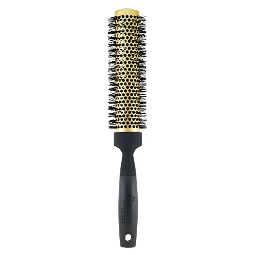 Brosse à cheveux céramique nano dorée 19 cm pour un brushing impeccable