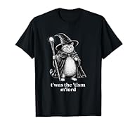 Funny wizard cat graphic apparel featuring a medieval fantasy design, perfect for cat lovers, gamers, fantasy fans, and anyone who enjoys sarcastic humor, nerd culture, and viral meme-style artwork. Dark humor geek clothing gifts ideal for birthdays,...