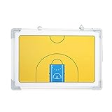 ABOOFAN 1 Set Basketballboard aus Aluminiumlegierung, zum Aufhängen, Magnettafel, Trainingstafel mit Kühlschrankmagneten und Marker