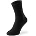 6 Pairs Mens Heavy Duty Work Socks Shoe Steel Toe Boot Socks Mat & Vic's (M Medium, Black)