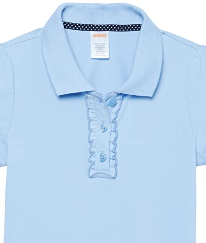 Gymboree Girls And Toddler Short Sleeve Ruffle Polo Shirt, Blue Waves, 2T #TOP3