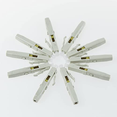 100Pcs Lc Mm Fiber Optic Quick Connectors Multimode 50/125Um Fiber Mechanical Fast Connectors Adapter For 0.9Mm/2.0Mm/3.0Mm Multimode Fiber Cable #TOP2