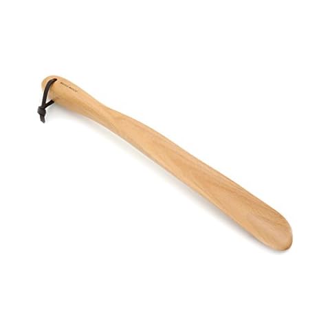 Musowood Long-Handled Wooden Shoe Horn (15") Wood Shoehorn for for Men, Women, Kids, Seniors, Pregnancy(Beech) Cover
