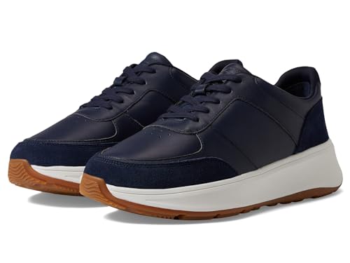 Image of FitFlop Women's F-Mode Leather /Suede Flatform Sneakers