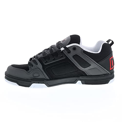 Image of DVS Men's Comanche Skate Black Charcoal Red Nubuck (14, Numeric 14)
