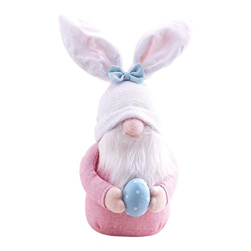 Hetangyuese Ostern Deko Wichtel Festliche Geschenke Ostern Hase Deko Tischdekoration Basteln Wichtel DekoFamilie Festliche Geschenk f Kinder (C) Cover