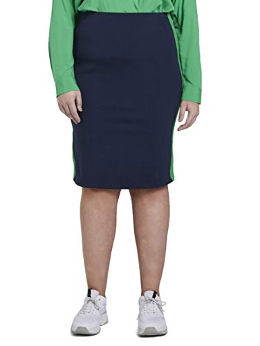 TOM TAILOR MY TRUE ME Bleistift Skirt Women's, Blue (10360), 46 Cover