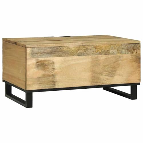 Table basse rectangulaire en bois pour un salon chaleureux et convivial