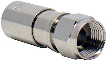 LOGICO 15pcs RG6 Quad Shield Coaxial F-Type Compression Connector