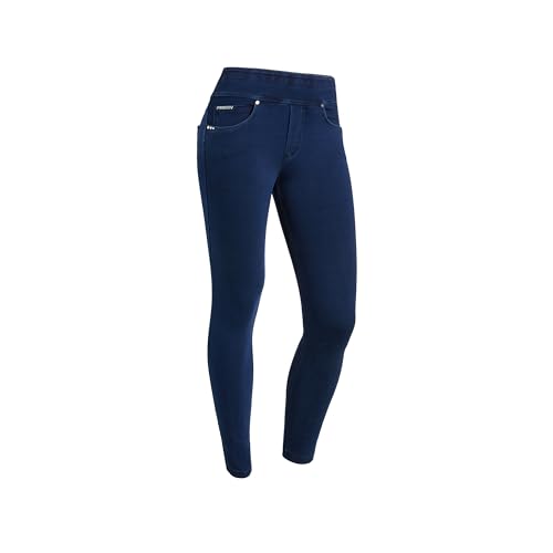 FREDDY N.o.w. Skinny-Hose mit faltbarem Bund aus Denim-Strick Dunkle Jeans XS