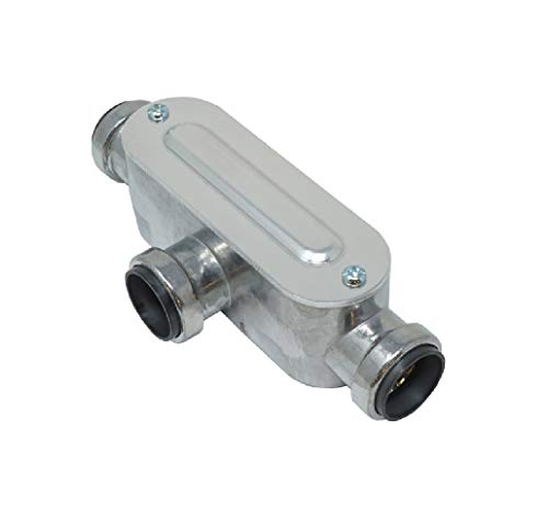 Southwire E-Tb-050 1/2" Push Install Type Emt T Conduit Body, Gray #TOP16