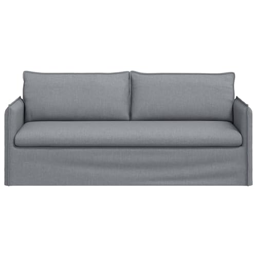 Sofá de 3 plazas ergonómico con funda extraíble lavable y marco de metal resistente 196 cm 6