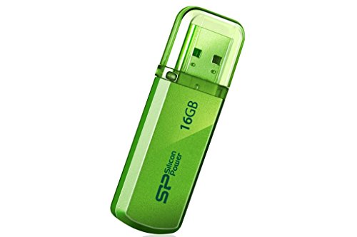 Helios 101 Silicone Power USB Memory 16GB USB 2.0 Cap Type Aluminum Body SP016GBUF2101V1N