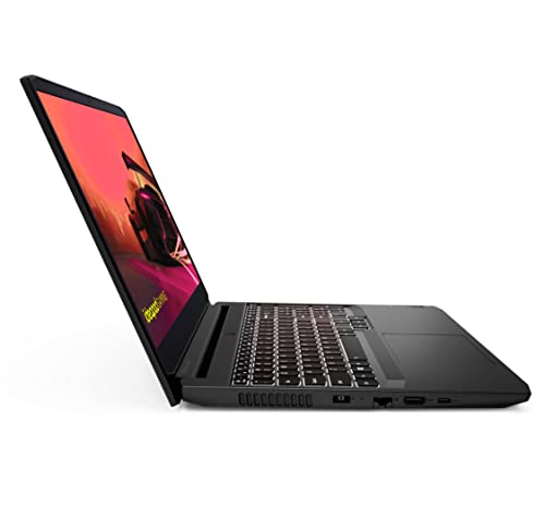 Lenovo IdeaPad Gaming 3 Gen 6 Laptop, 39,6 cm (15,6 Zoll), FullHD 60 Hz (AMD Ryzen 5 5600H, 16 GB RAM, 512 GB SSD, NVIDIA GeForce GTX 1650-4 GB, ohne Betriebssystem), Schwarz, QWERTY-Tastatur Spanisch – Bild 4