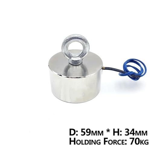 Solénoïde électromagnétique puissant 70KG à forte ventouse - 5