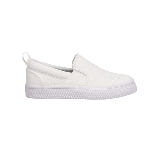 PUMA Kids Girls Bari Comfort Slip On Sneakers Shoes Casual - White - Size 3 M