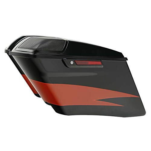 Hr3 Inner Outer Fairing Stretched Saddlebag Front Rear Fender Gas Tank Glove Box Air Duct Sunburst Orange/Starfire Black Bodywork Bodykits Fit For Harley Cvo Street Glide 2017 Fltrse Flhxse 2014-2023 #TOP7