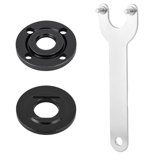 QWORK® Winkelschleifer Flanschmuttern- und Flanschschlüssel-Set for Universeller 125 mm Winkelschleifer