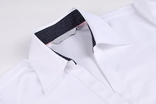 Alex Vando Womens Button Down Shirt Wrinkle Free Casual Long Sleeve Work Blouse Tops3